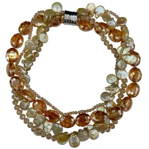 145-AMBER-S | THE REGENCY NECKLACE IN AMBER