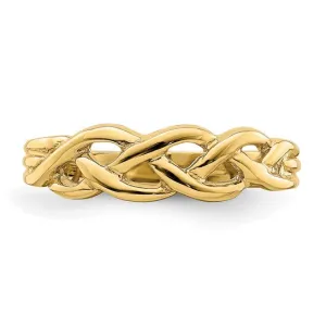 14KY Gold Braided Knot Ring