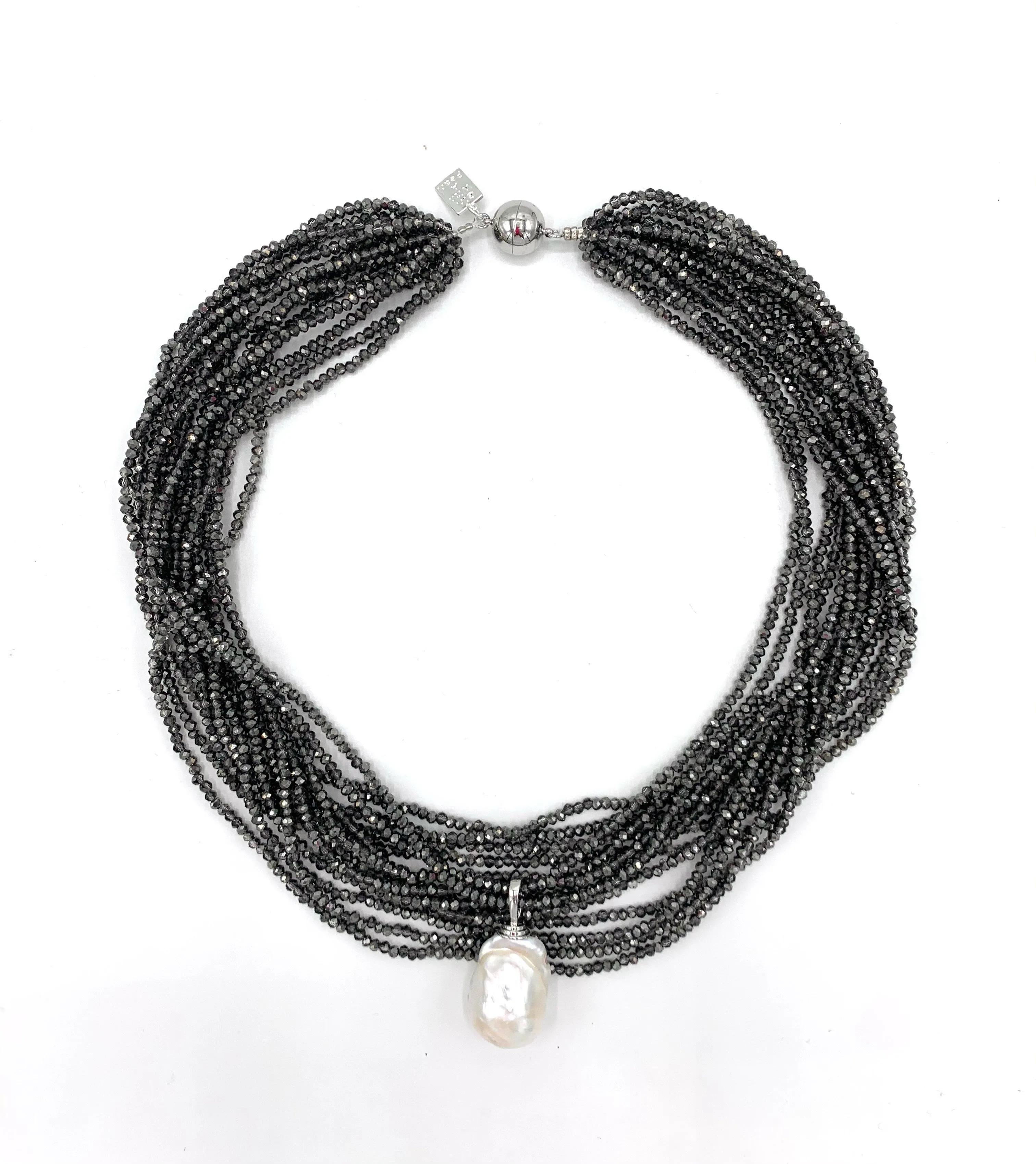 192-07-S | THE CRYSTAL NECKLACE IN GUNMETAL