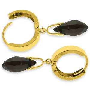 6 Carat 14K Solid Yellow Gold Jordana Garnet Earrings