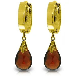 6 Carat 14K Solid Yellow Gold Jordana Garnet Earrings