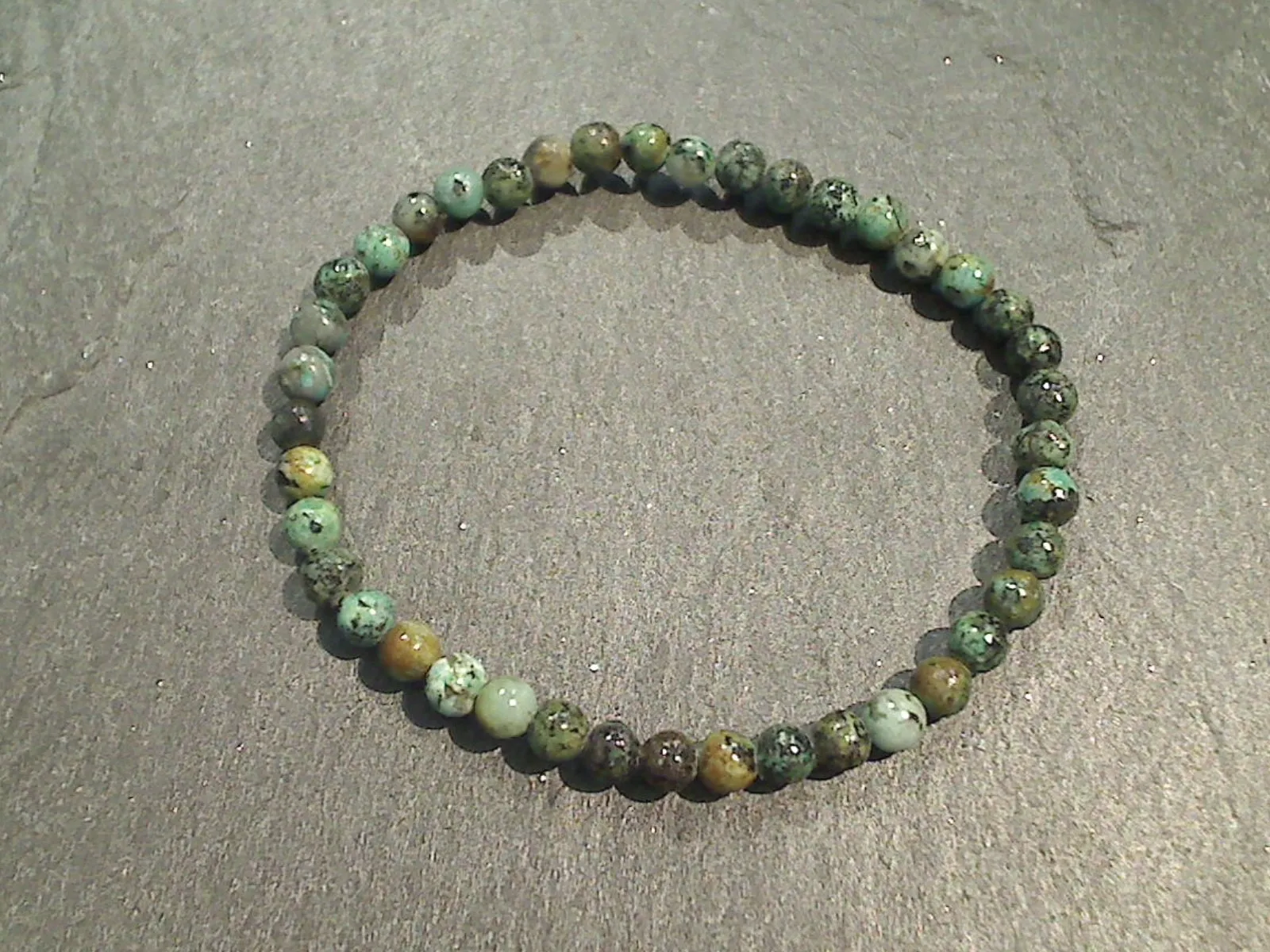 African Turquoise 4MM Stretch Bracelet