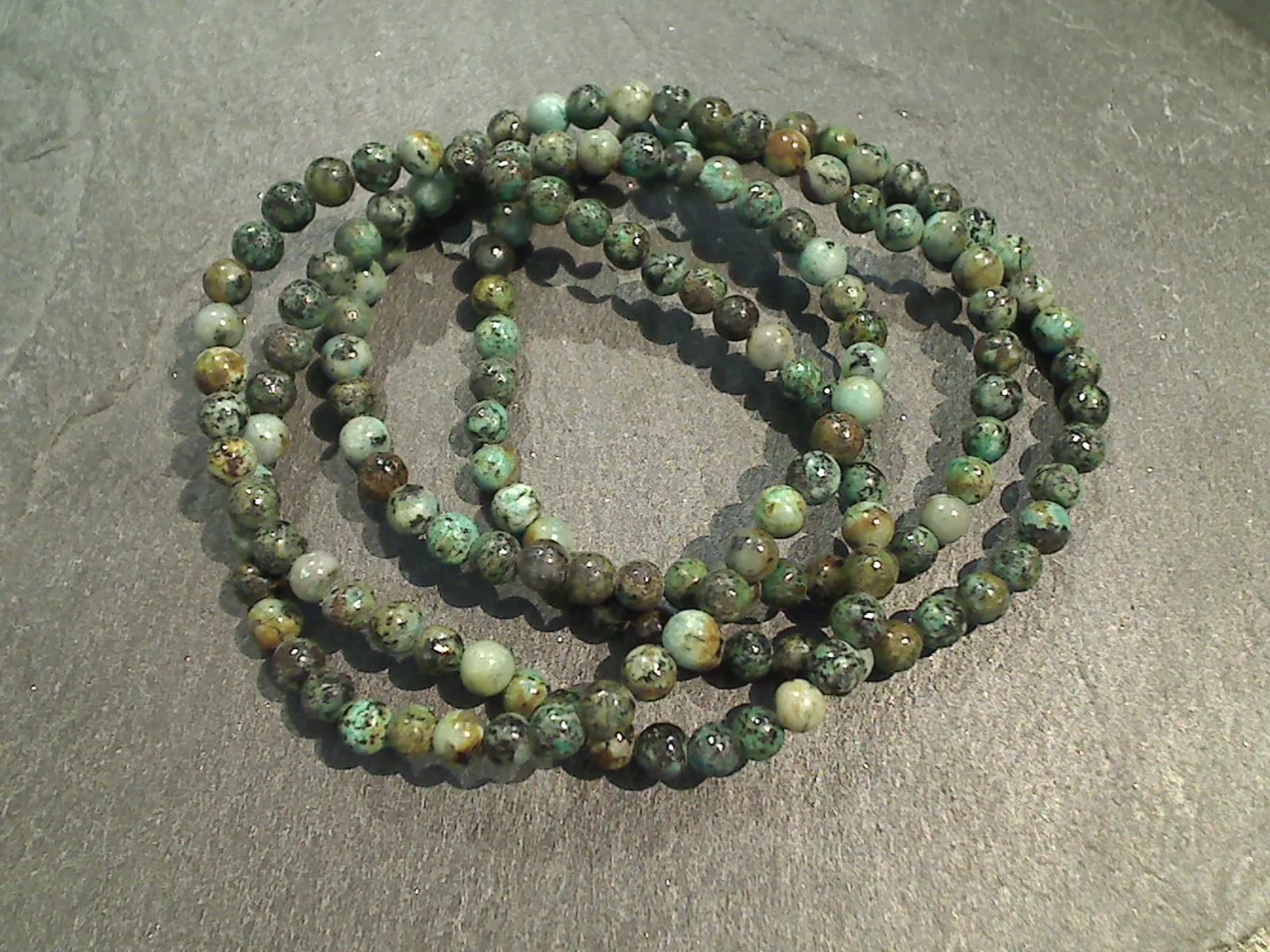 African Turquoise 4MM Stretch Bracelet