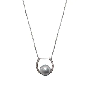 Akoya Seawater Pearl Silver Necklace