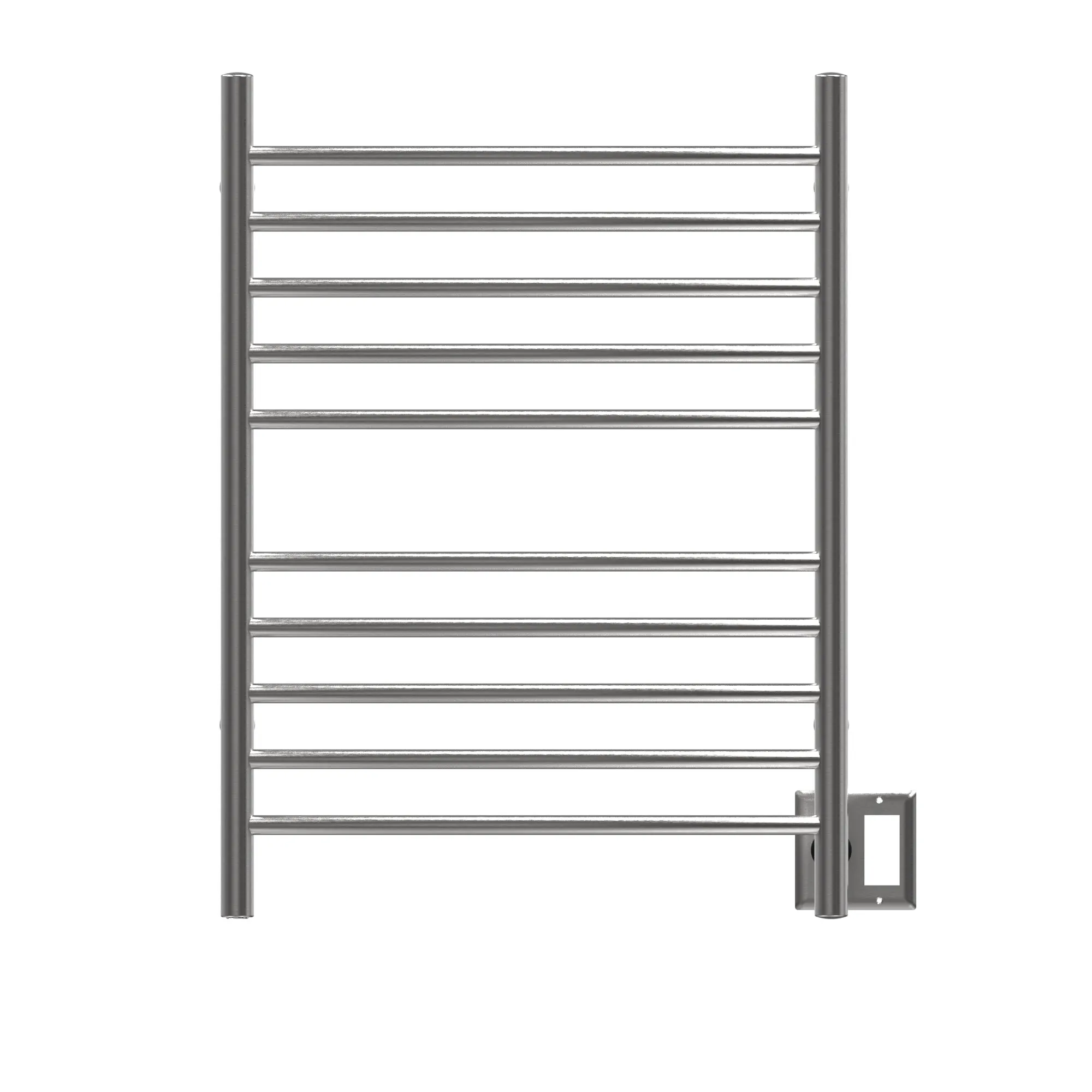 Amba RWH-CB Radiant Hardwired   Plug-in Combo Curved 10 Bar Towel Warmer in Brushed