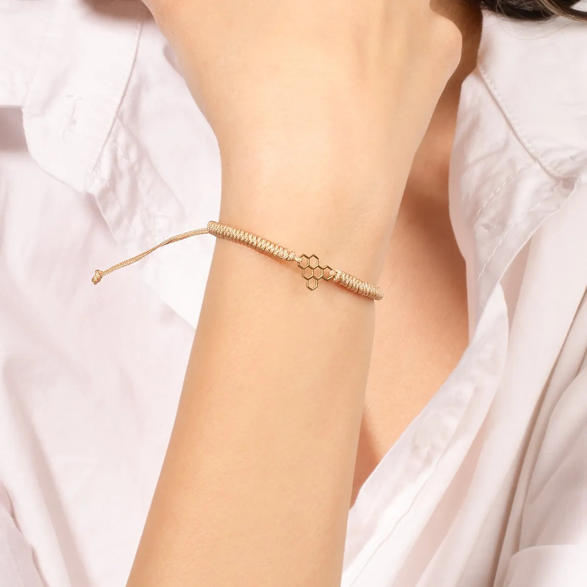 Bee Hive Braided Bracelet