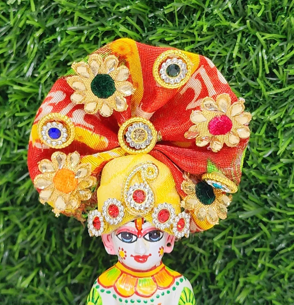 Bhandej print Pagdi For Laddu Gopal Ji