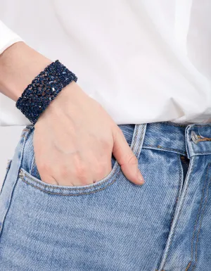 Blue Stone Embellished Stretch Bangle