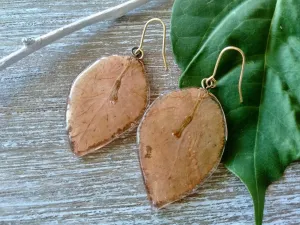 Bougainvillea earrings, light orange