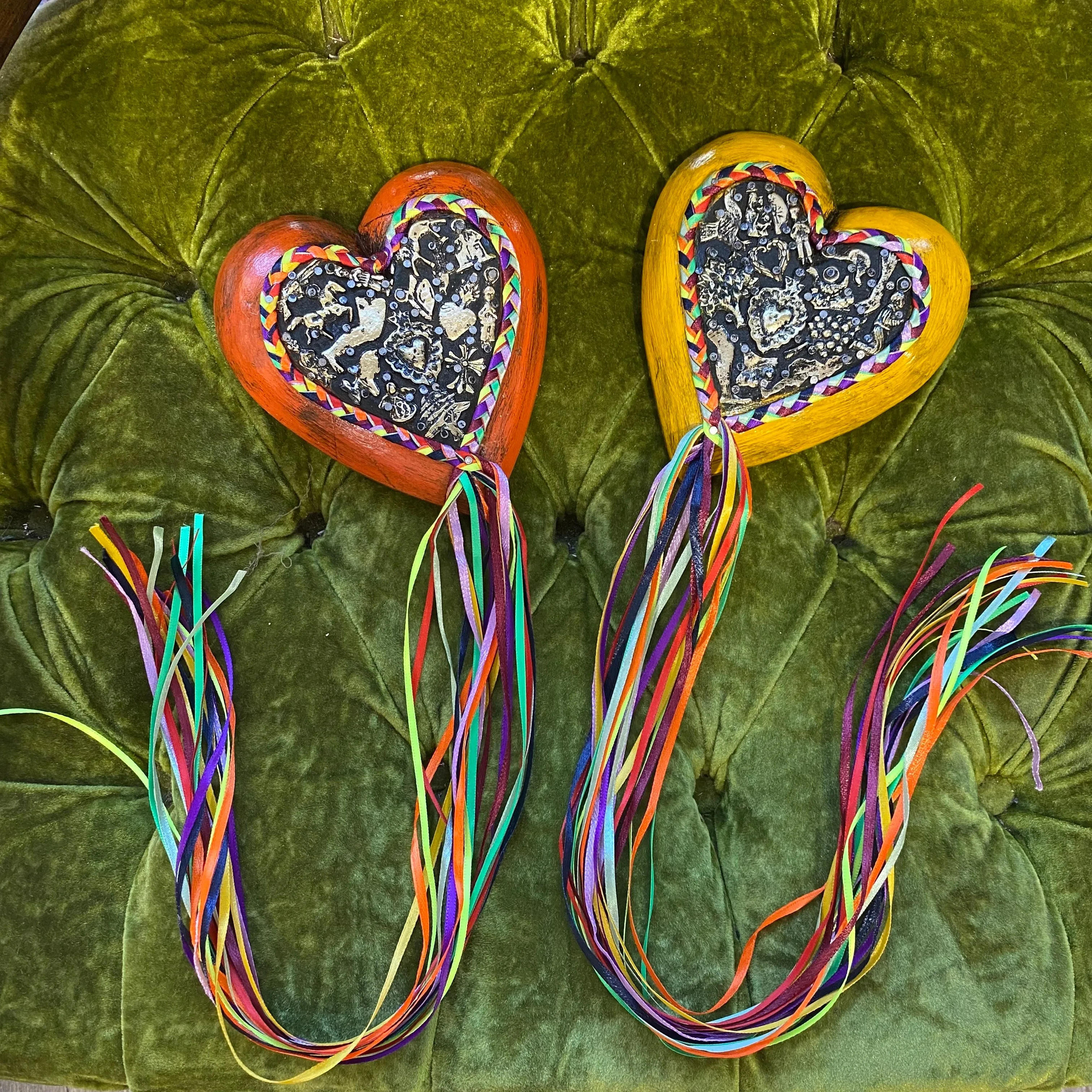 Braided Ribbon Milagros Heart