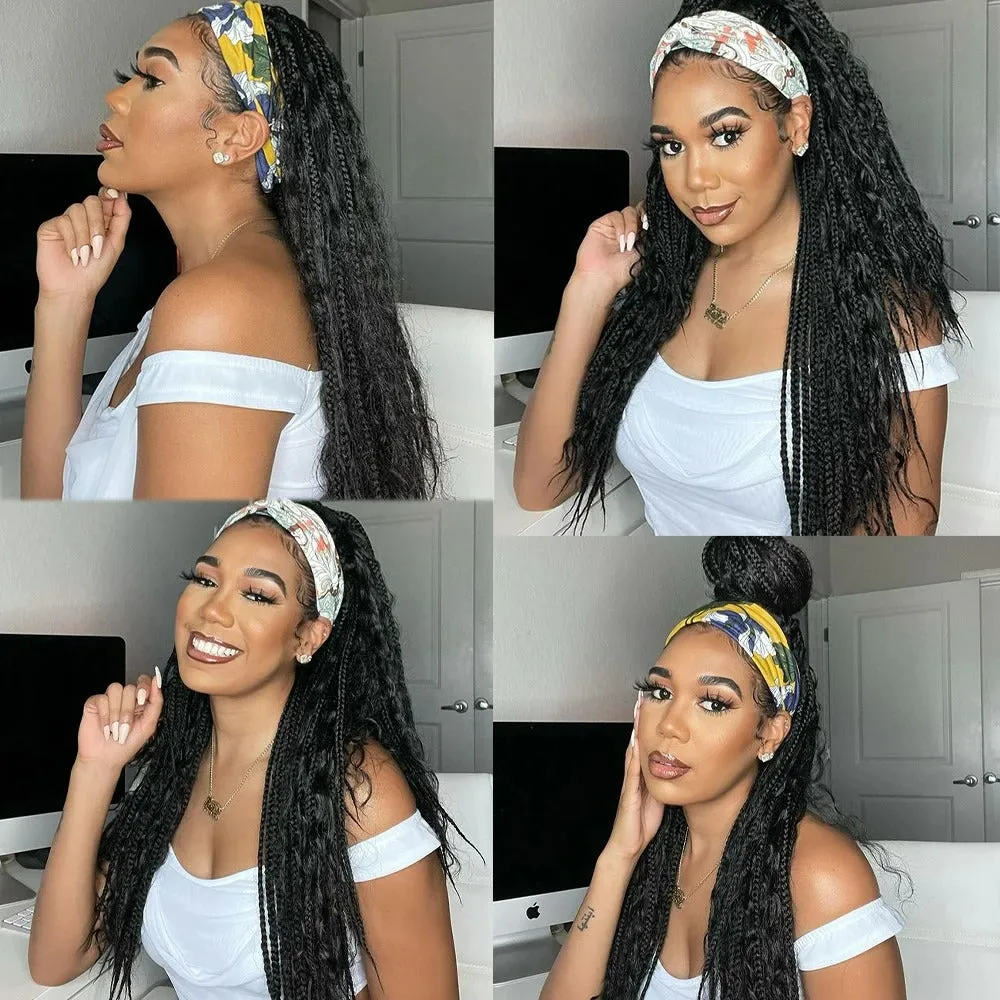 Braided Synthetic Headband Wig