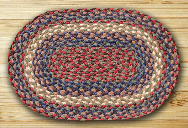 Burgundy/Gray Jute Placemat