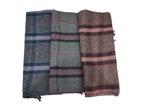 CHANDRAVATI Woolen Acrylic, Warm and Comfort Blanket (210 cm x 125 cm, Multicolor), Reversible Set [10 1]