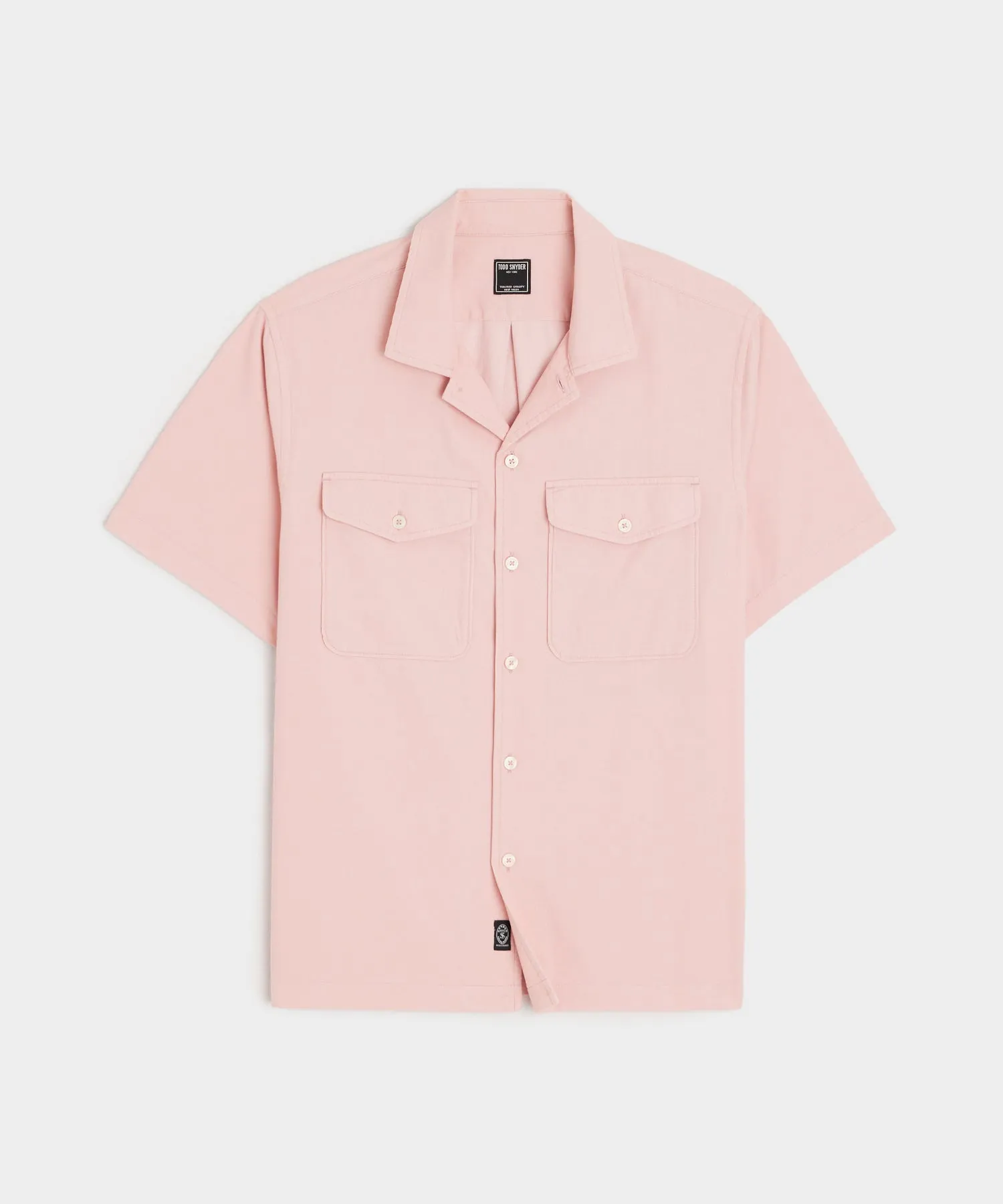 Corduroy Panama Shirt in Shell Pink