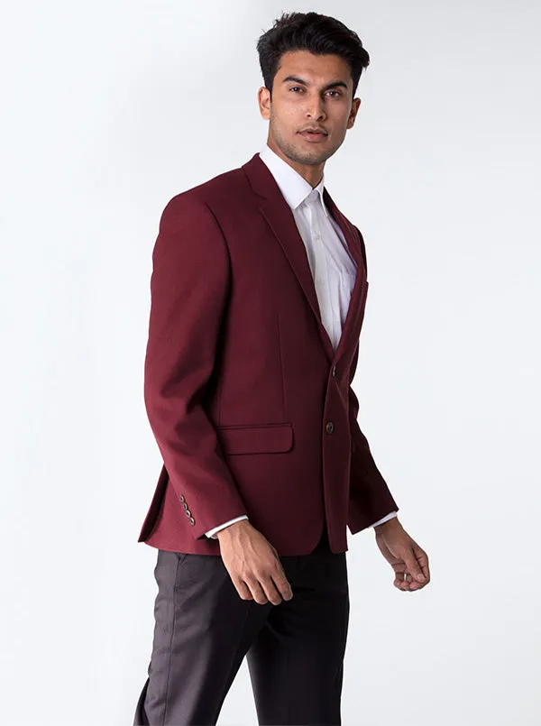 Dark Maroon Blazer