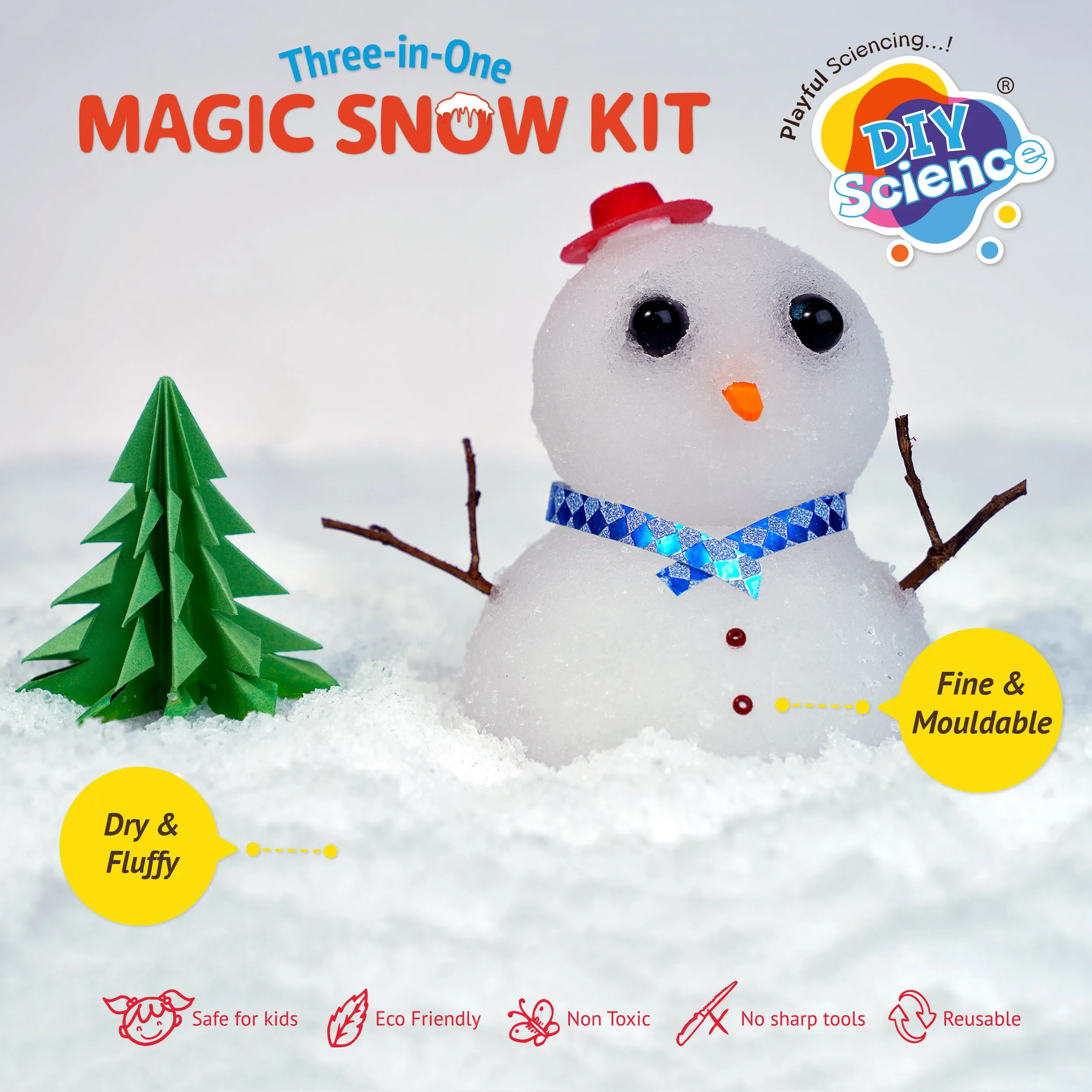 Diy Science Three in One Magic Snow Kit (Grow Instantly to 2500%)