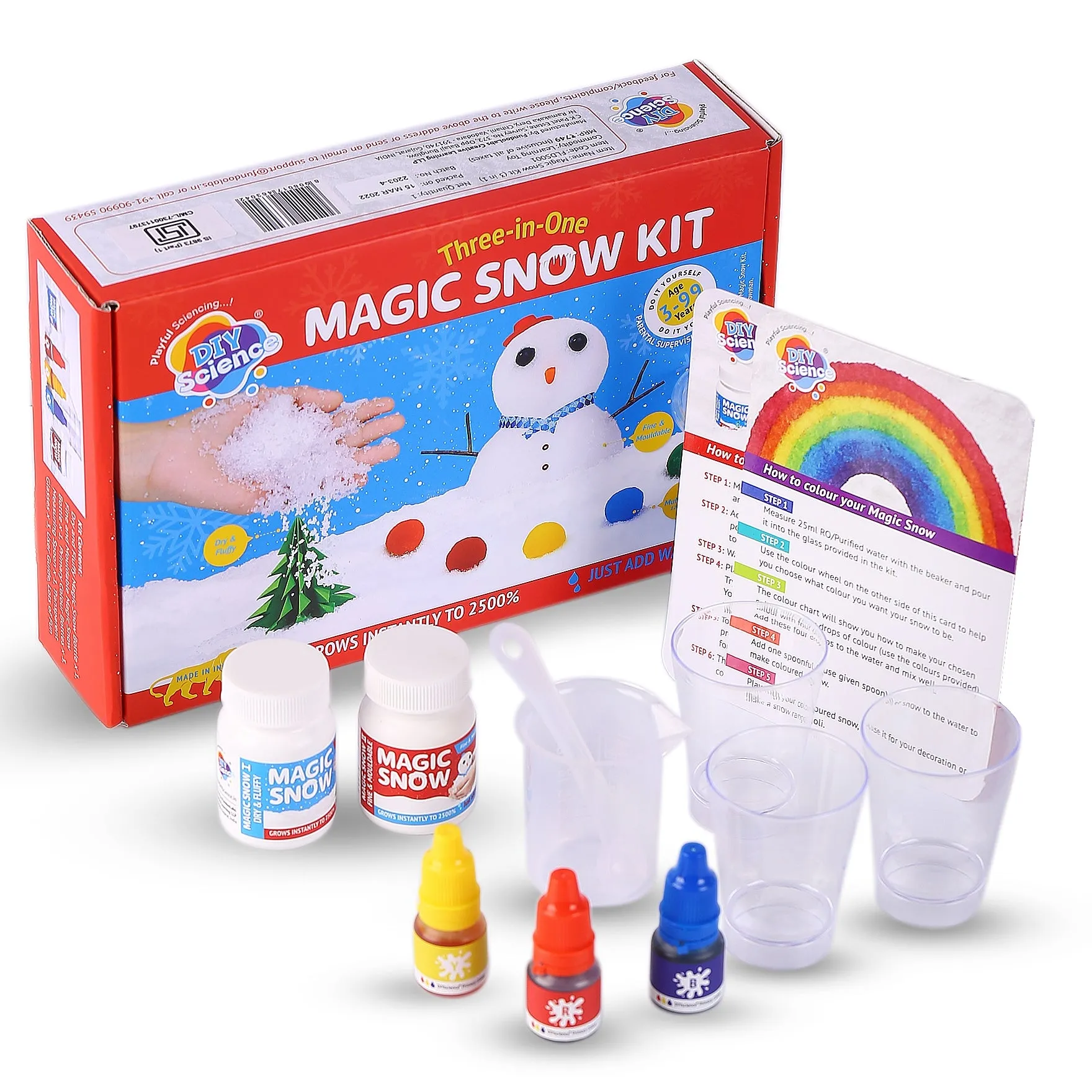 Diy Science Three in One Magic Snow Kit (Grow Instantly to 2500%)