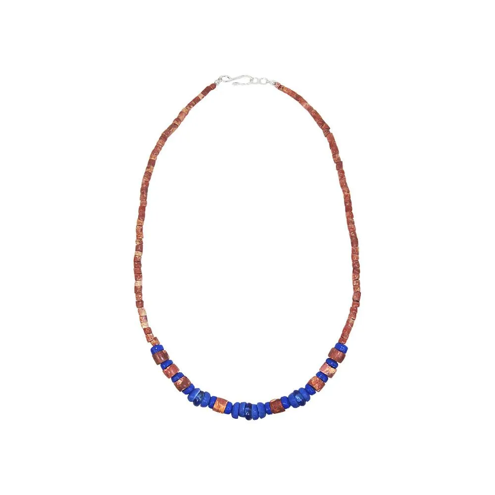 Down to Earth Necklace Blue Global Mamas