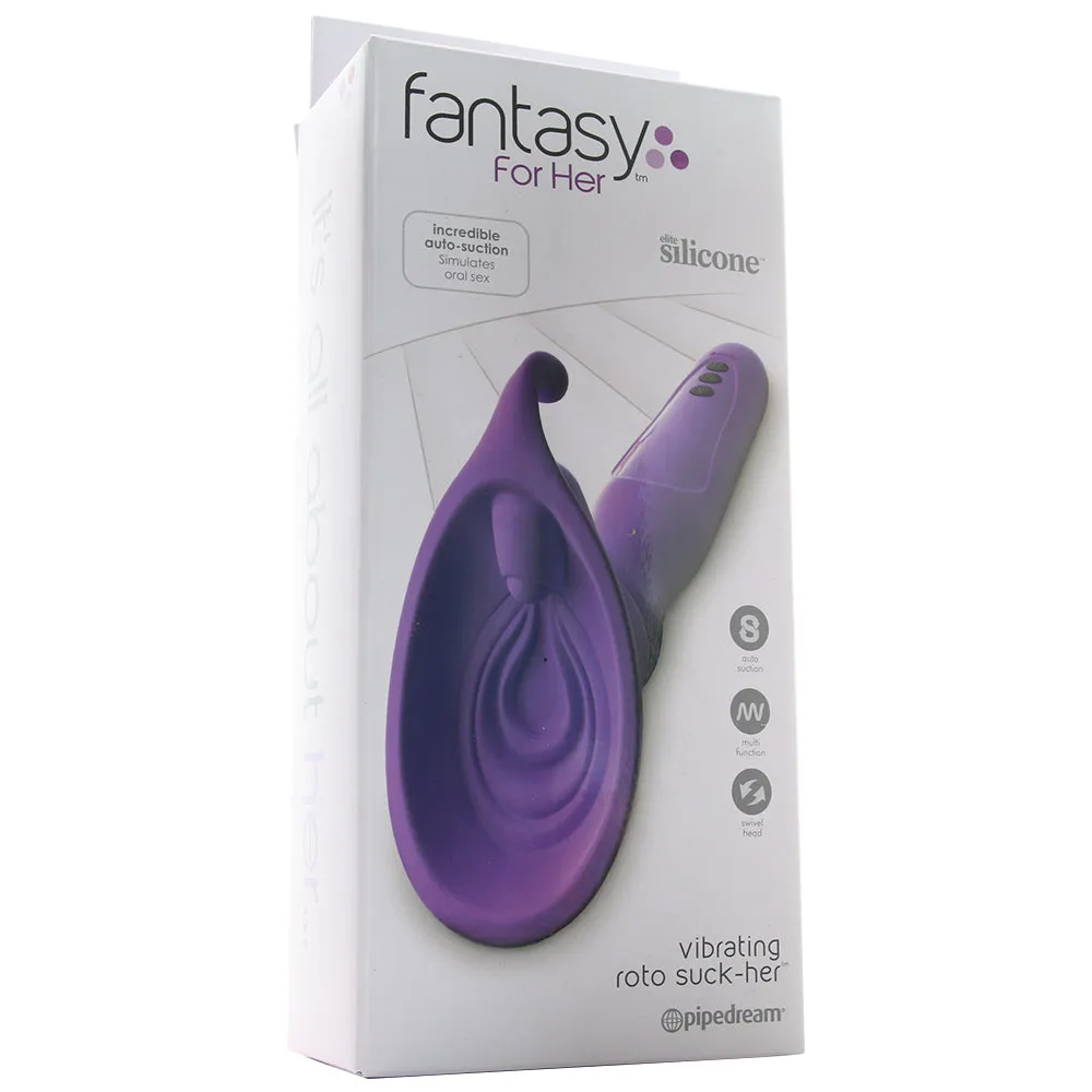 Fantasy For Her Vibrating Roto Suck-Her in Purple