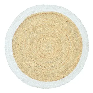 FAROOKHT Braided Natural Jute Rug for Living Spaces, Kitchen, Farmhouse Rag Rug, Carpets for Bedrooms, Home Decor, F-JU-005