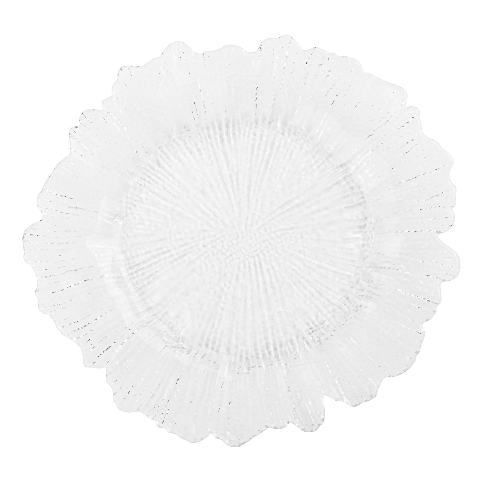 Glass Reef Charger Plate - Clear