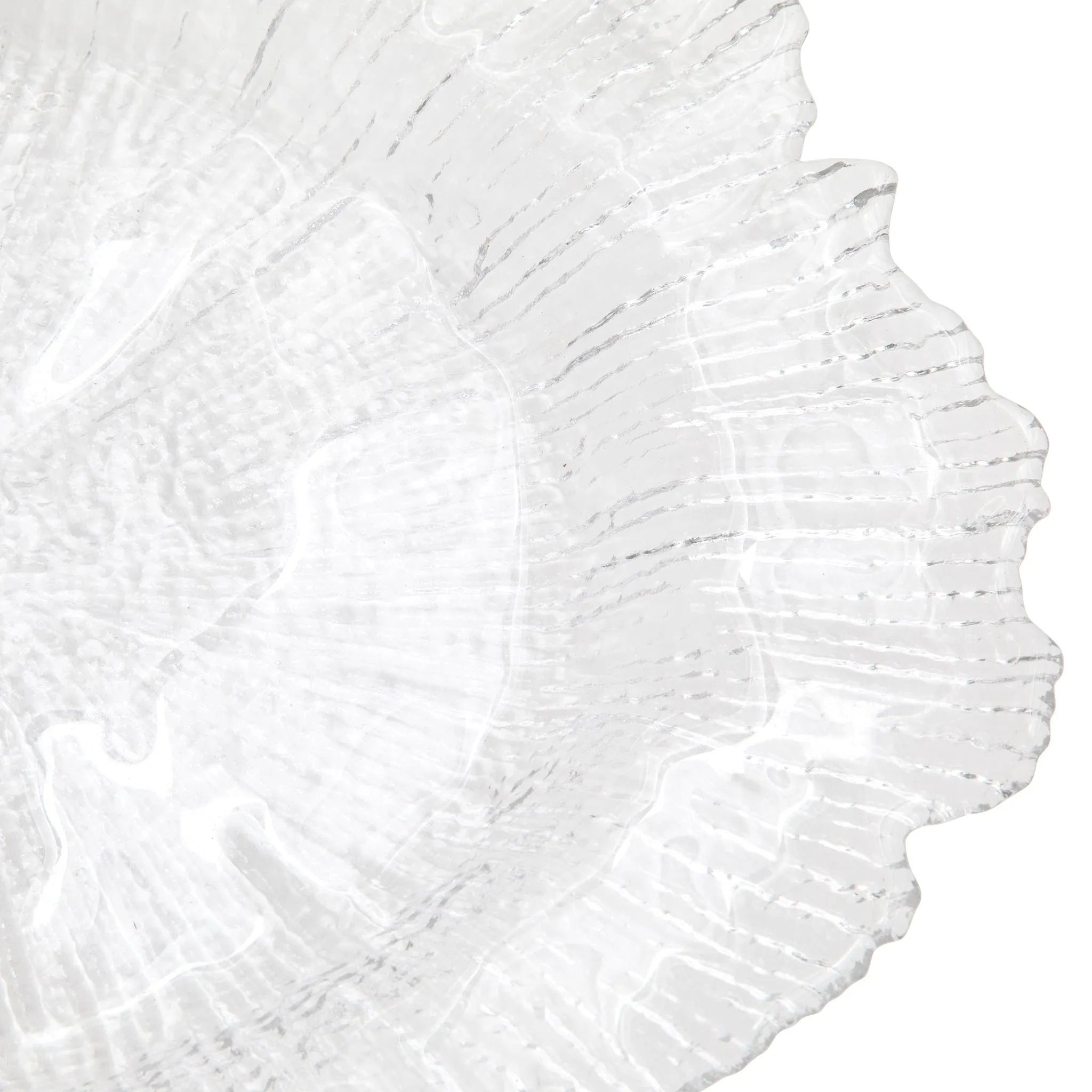 Glass Reef Charger Plate - Clear