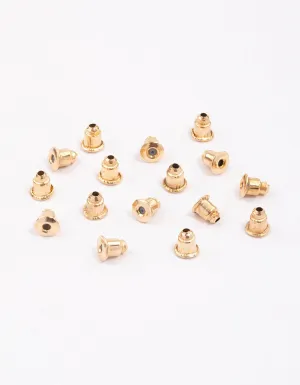 Gold Earring Backs 16-Pack