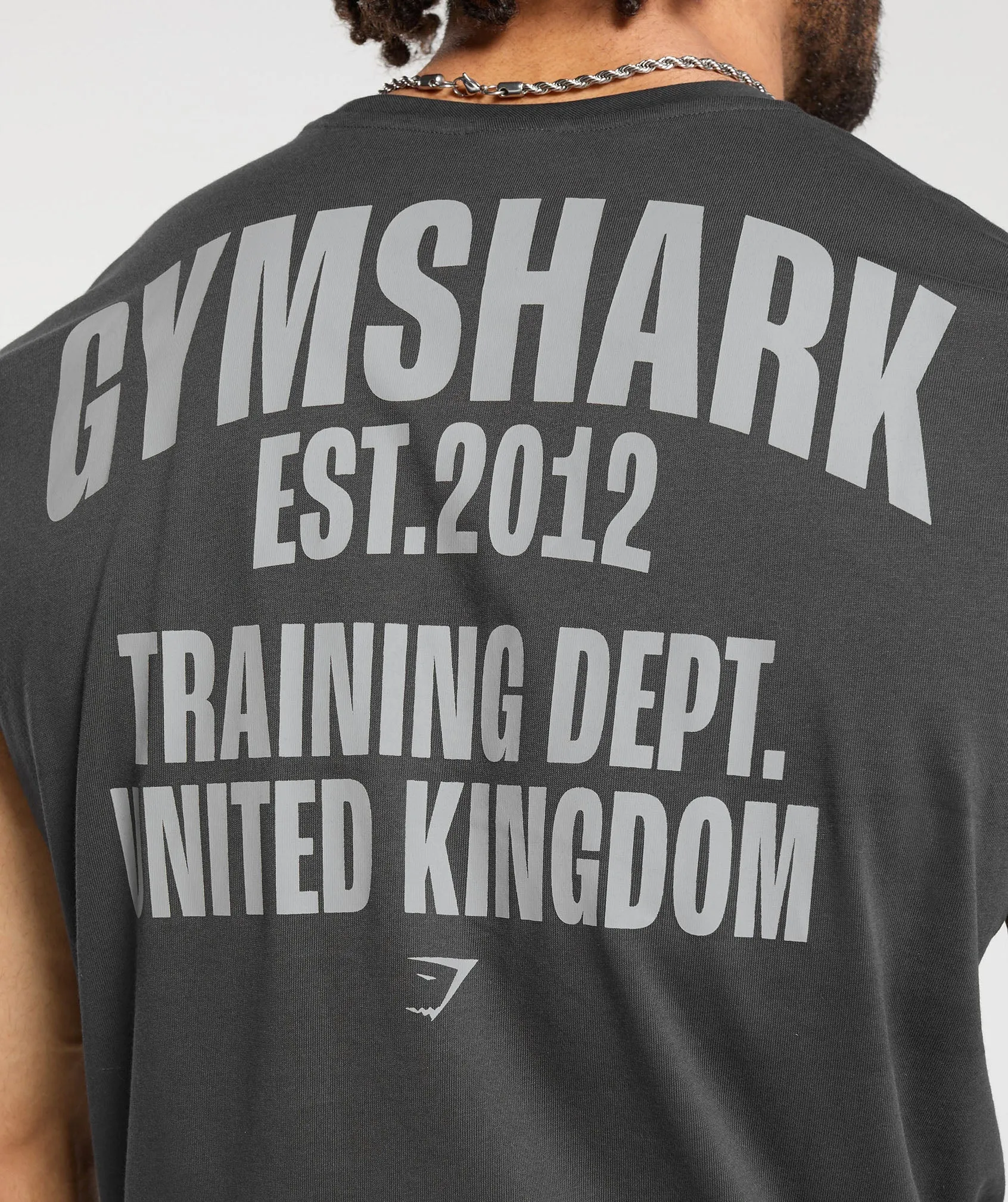 Gymshark Training Dept. UK Cut Off Tank - Asphalt Grey