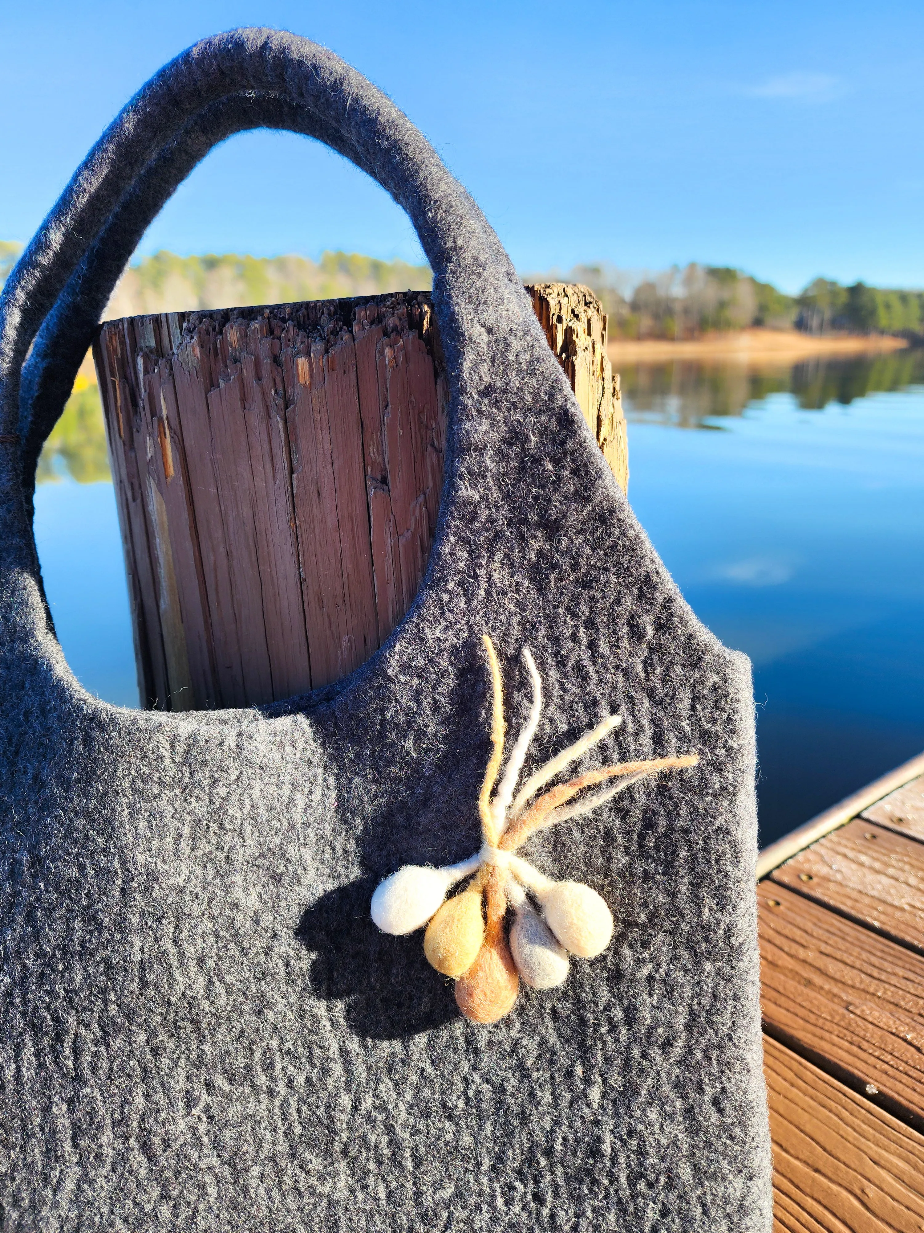 Handbag Merino Wool Felt Puelo