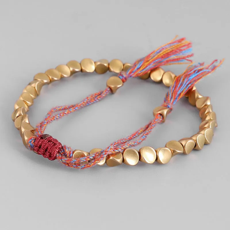 Handmade Tibetan Bracelets -Braided Beads&Bangles For Men&Woman