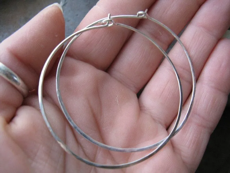 Hoop Earrings Sterling Silver