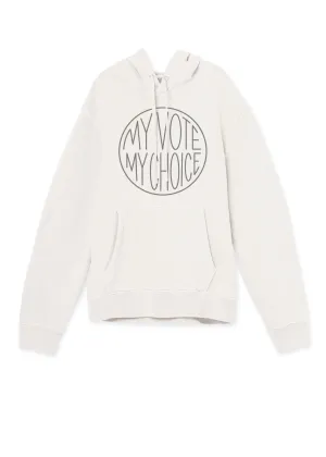 I Am A Voter Unisex Hoodie in Cream