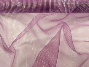 Iridescent Striped Organza