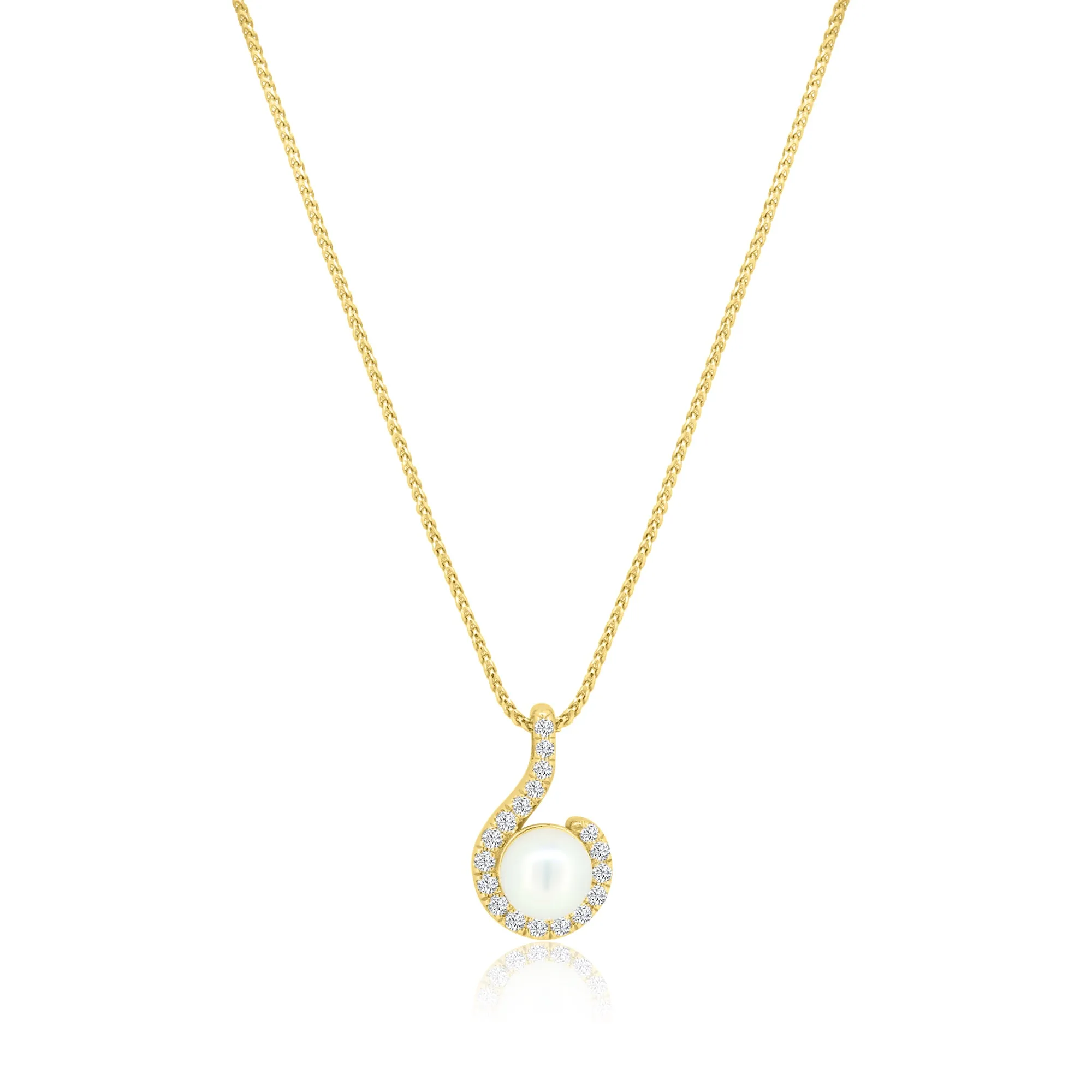 Japanese Akoya Diamond Pendant