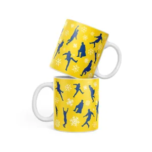 Leeds White Snow Mug Yellow