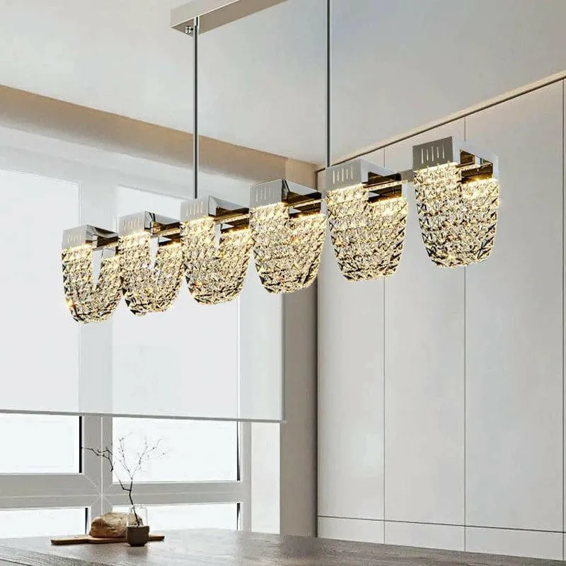 Luxury Simple Crystal Dining Room Bar Chandelier