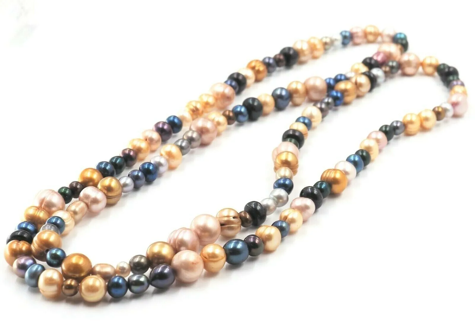 Multi Colour Freshwater Pearl Strand Necklace