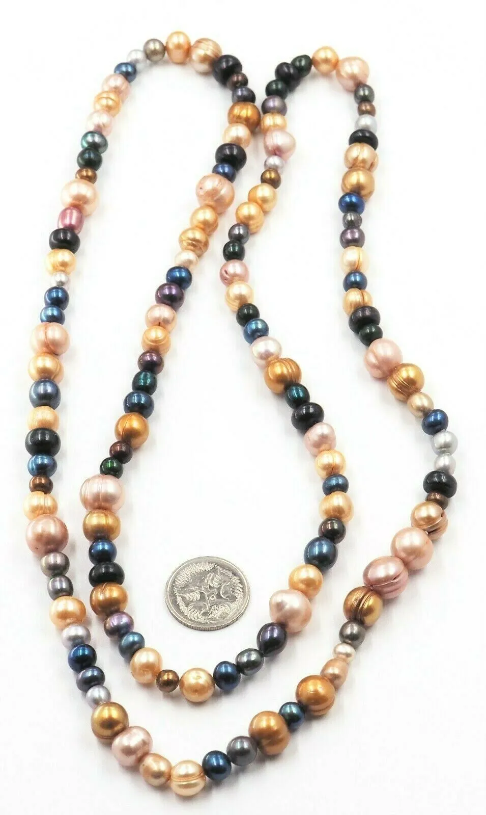 Multi Colour Freshwater Pearl Strand Necklace