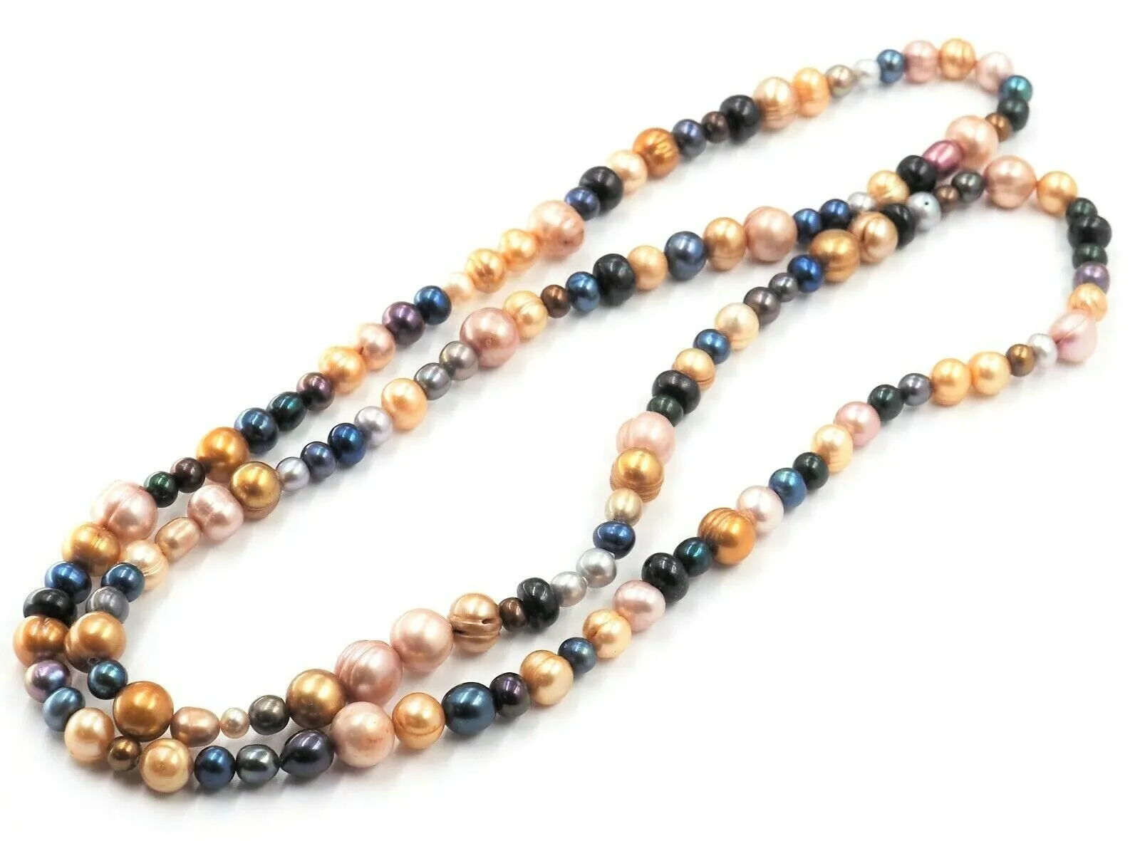 Multi Colour Freshwater Pearl Strand Necklace