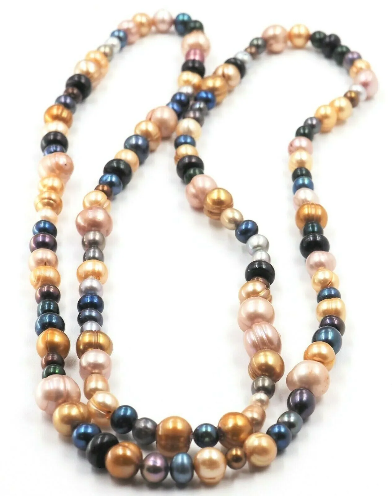 Multi Colour Freshwater Pearl Strand Necklace