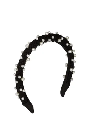 Pearl Queen Women's Headband - Black