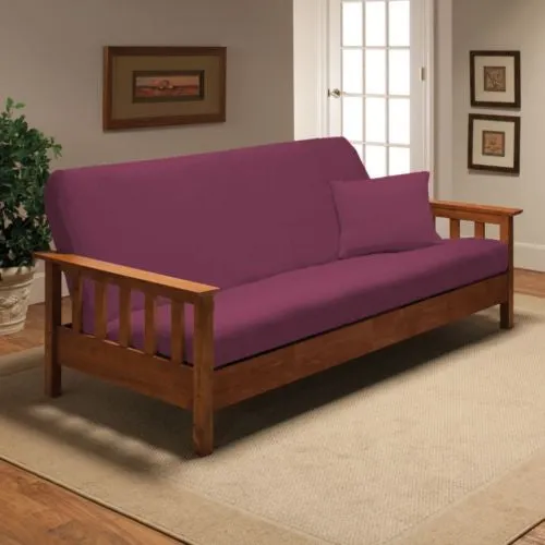 Purple Jersey Sofa Stretch Slipcover