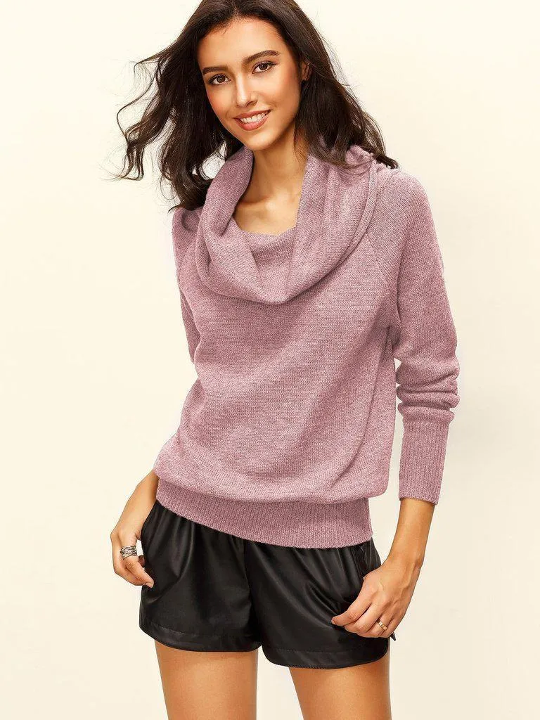 Raglan Sleeve Two Way Sweater