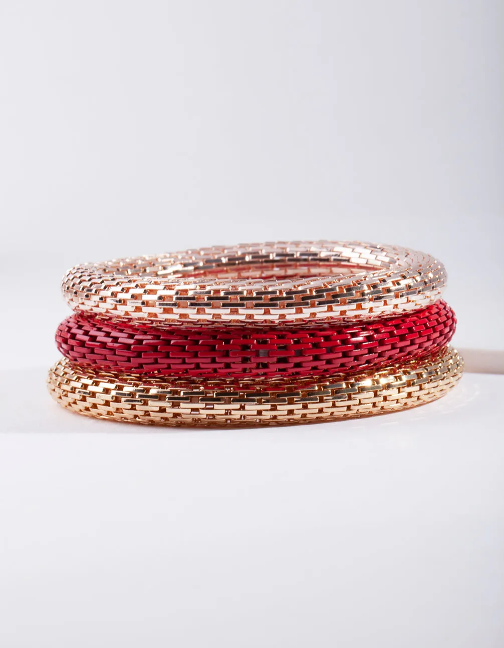 Red Stretch Bracelet Pack