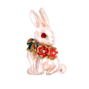 Rhinestone Rabbit Brooch 水鑽小兔子胸針 KCHM1131