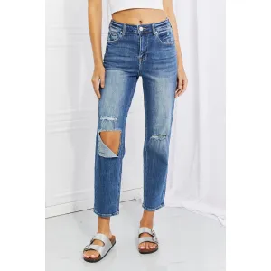 RISEN Full Size Emily High Rise Relaxed Jeans