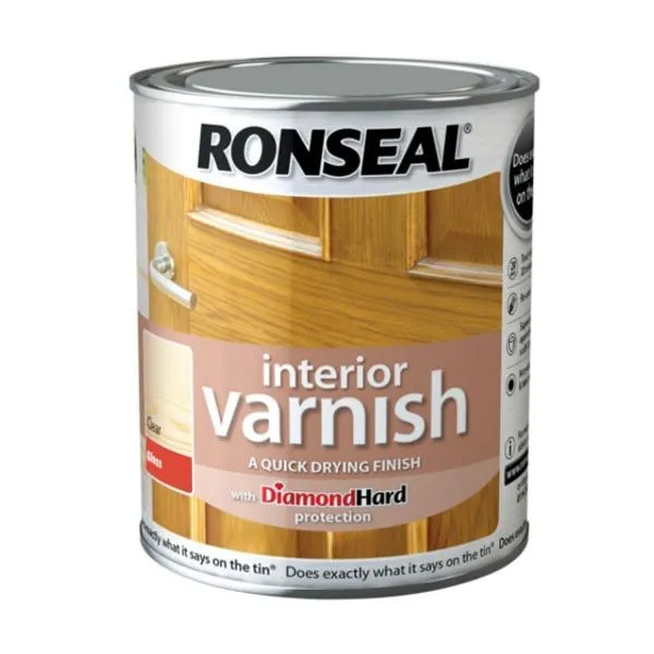 Ronseal 750ml Interior Diamond Hard Varnish