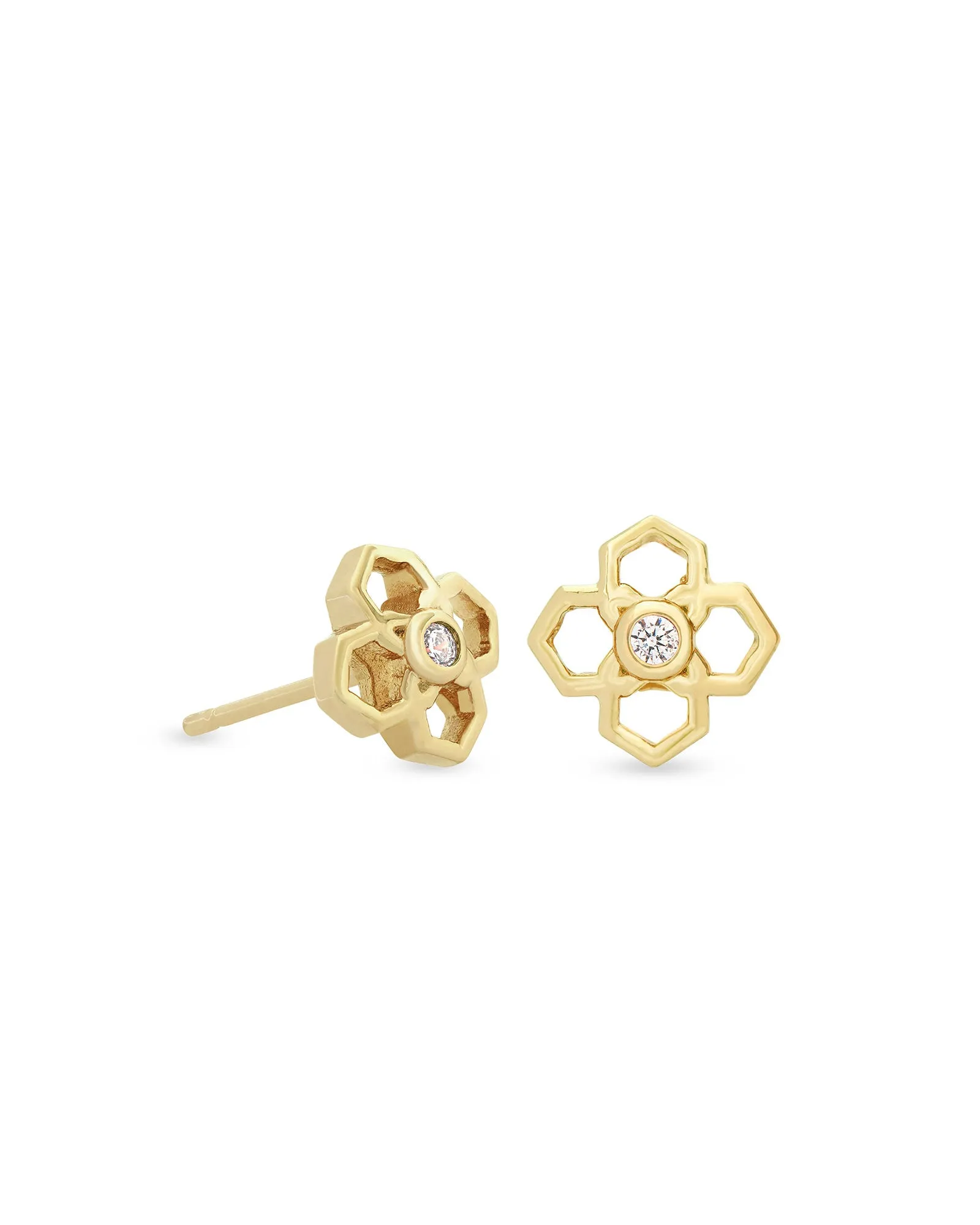 Rue Stud Earrings In Gold