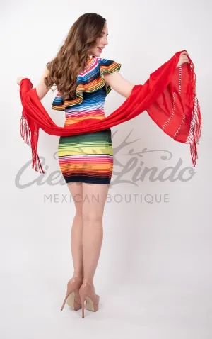 Serape Dress Printed