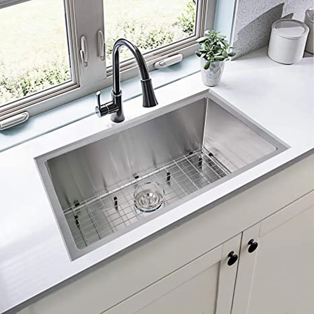 Simple Deluxe 30-Inch Undermount Workstation Kitchen Sink